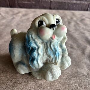 Vintage Ideal Toy 1960 Squeaky Blue Puppie Squeaks Loud